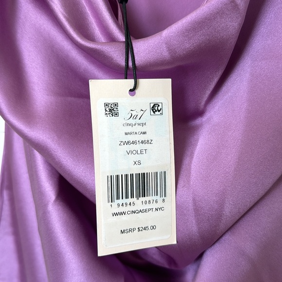 Cinq a Sept Marta Silk Camisole - Picture 3 of 4